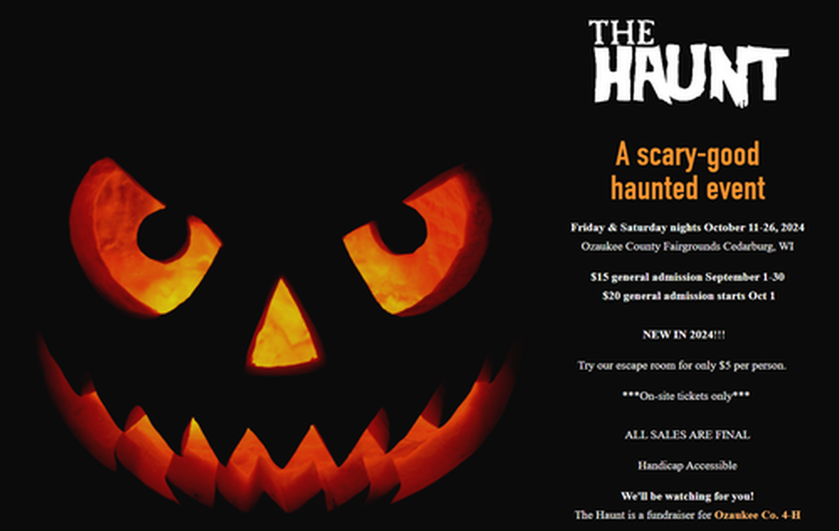 The Haunt at The Ozaukee County Fairgrounds Oct 26, 2024